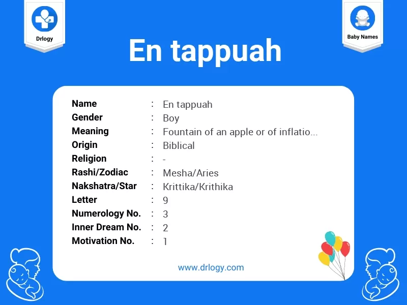 En Tappuah Name Meaning